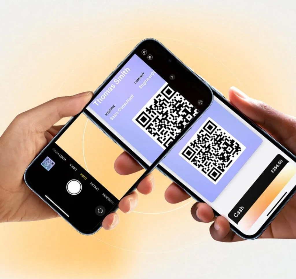 Cómo escanear un QR de wallet que está enlazado con la tarjeta de visita digital.