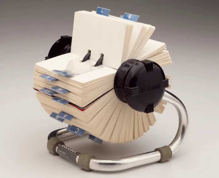 Organizador de tarjetas de visita ROLODEX