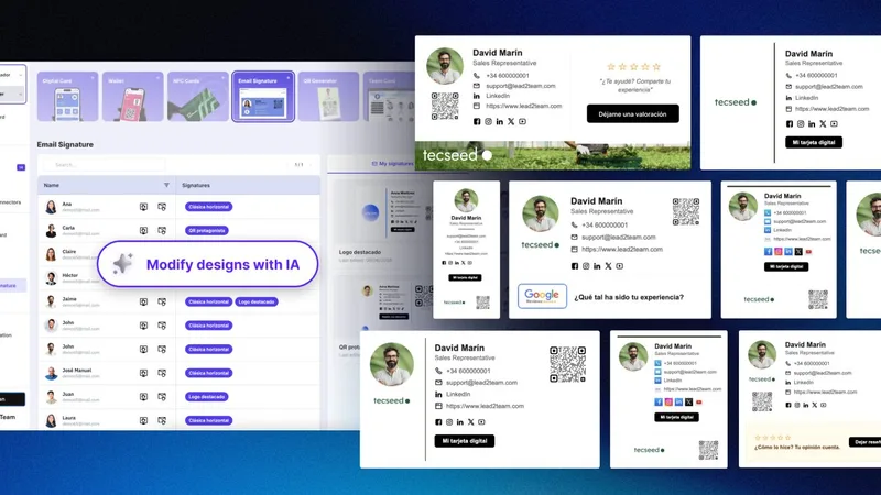 New module: corporate email signature generator with QR