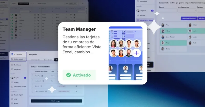 Custom fields and team connectors: manage your company's information as you wish