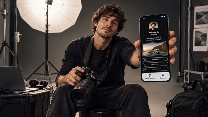 Your portfolio in one tap: how digital cards boost photographers' business