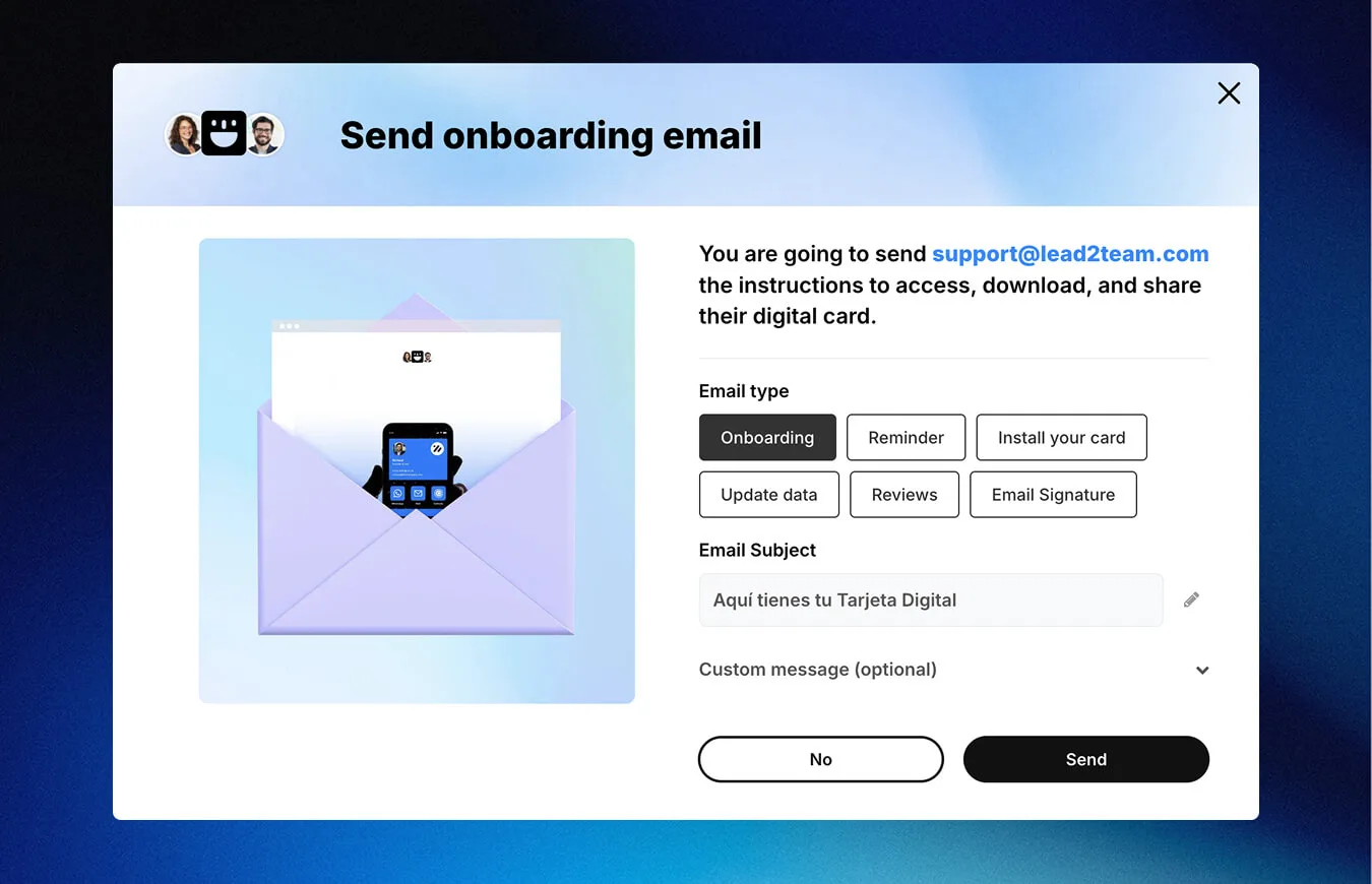 Automated sending