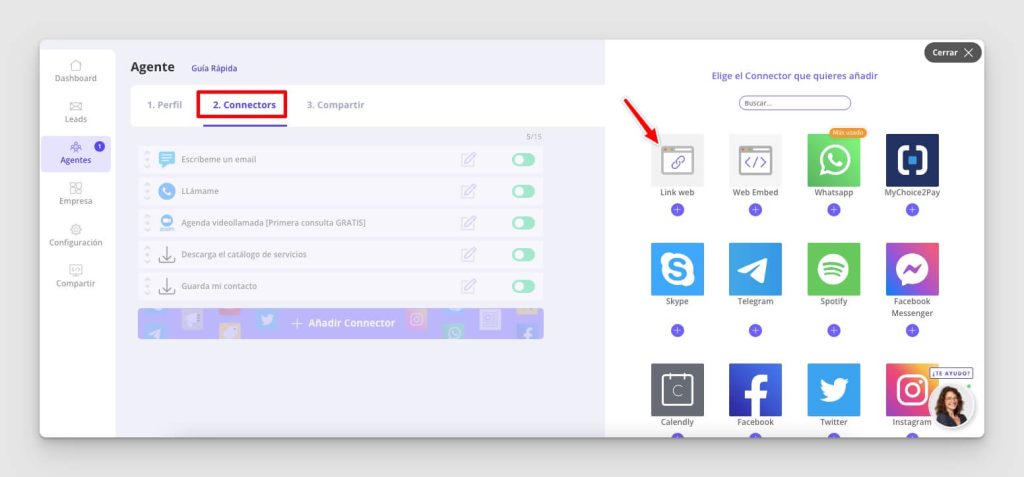 Como criar um cartão de visita digital com a plataforma Lead2Team - Passo 2