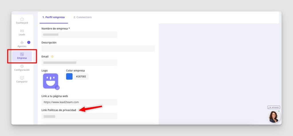 Como criar um cartão de visita digital com a plataforma Lead2Team - Passo 5
